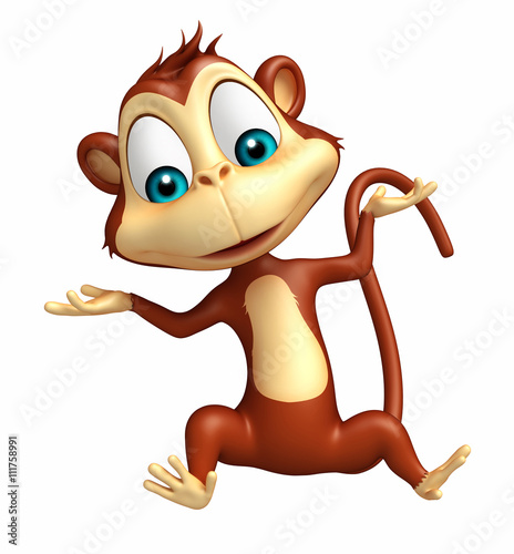funny  Monkey cartoon character
