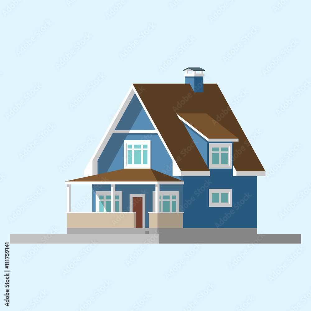 isometric image of a private house isometric image of a private house