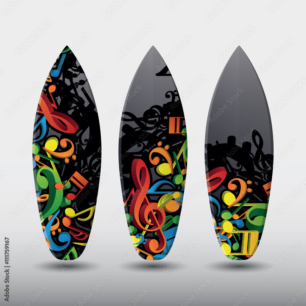 Vector Surfboard Design Templates Vector Surfboard Design Templates