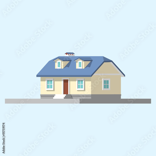 isometric image of a private house