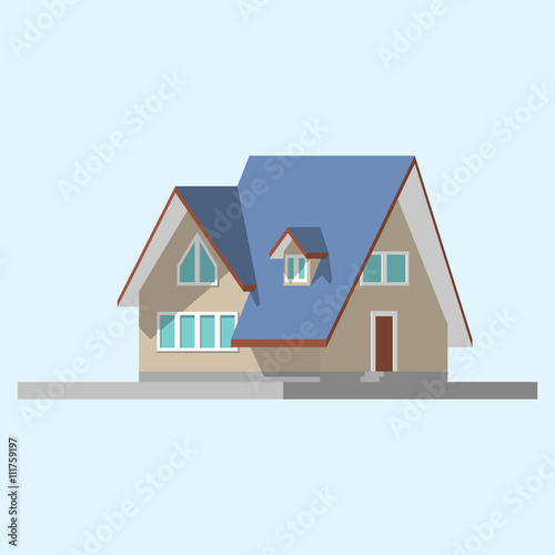 isometric image of a private house