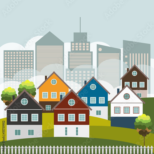 Colorful Quarter, Real Estate Concept