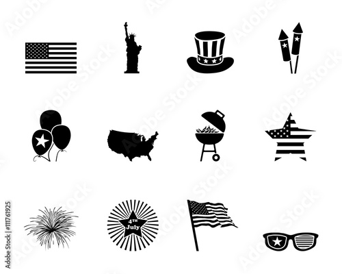4. Juli / USA Icon´s - Schwarz