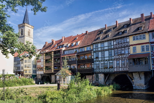 Obraz na płótnie Erfurt Krämerbrücke w salonie