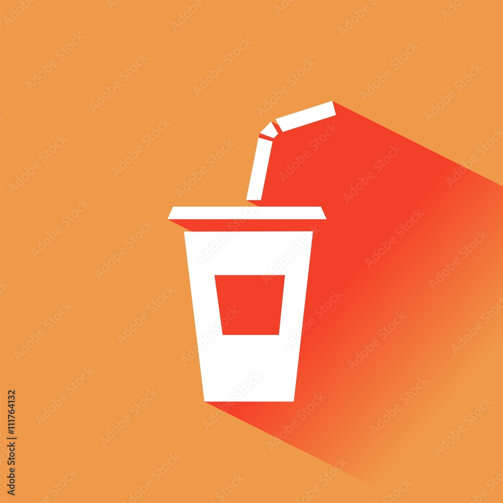Icono de refresco sobre fondo de color naranja. Ilustración vectorial Icono de refresco sobre fondo de color naranja. Ilustración vectorial