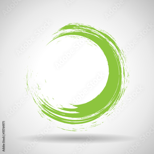 Circle Shape - Isolated On Gray Background - Vector Illustration, Graphic Design