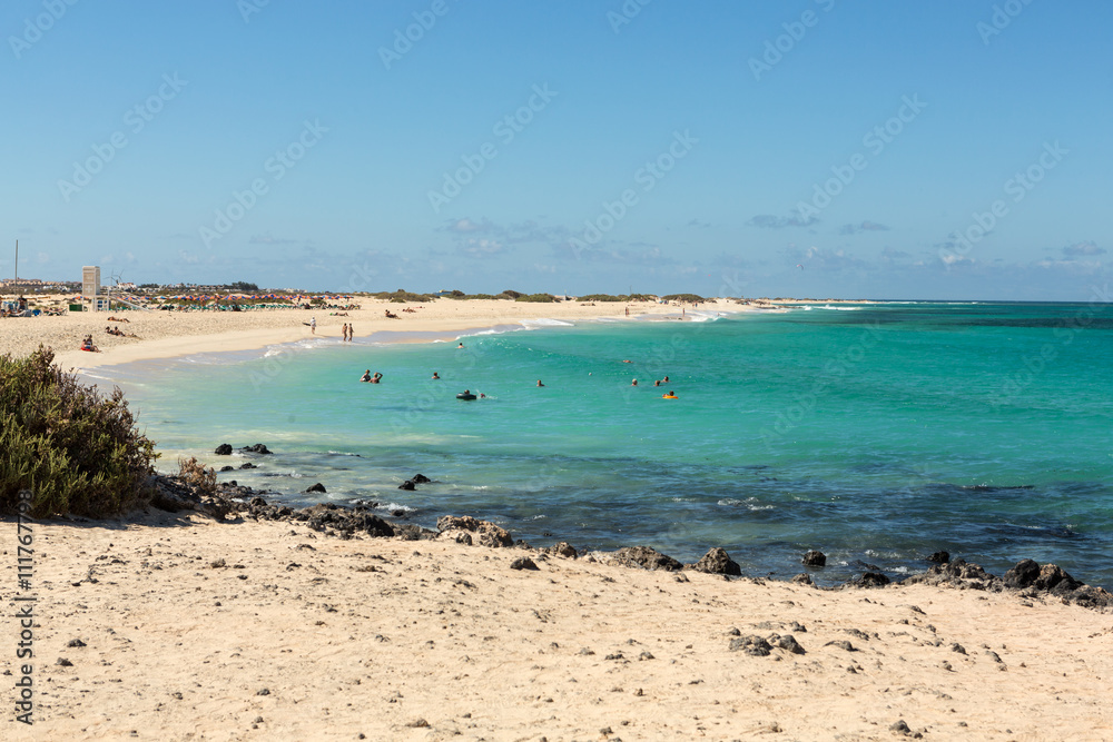 Corralejo Beach on Fuerteventura, Canary Islands
