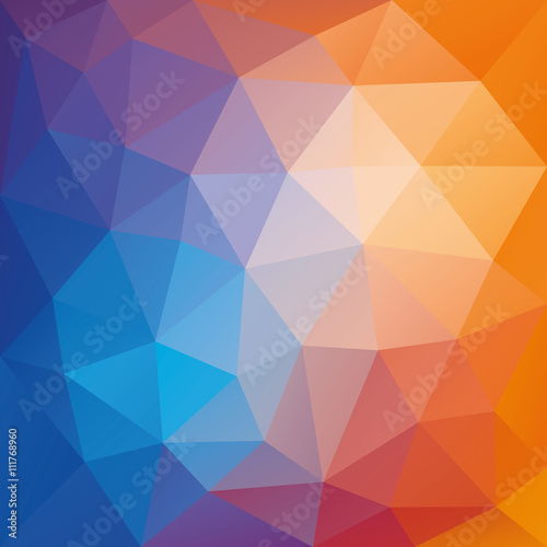 Multicolored low polygon mosaic background, vector design, creative background, templates design