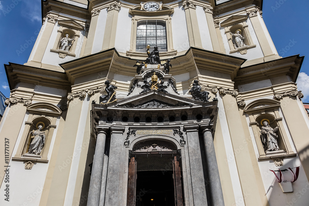 Catholic St. Peter Church (Peterskirche, 1733). Vienna, Austria.