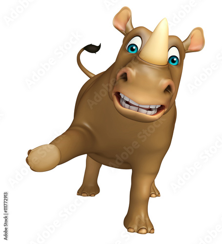 hold Rhino cartoon character