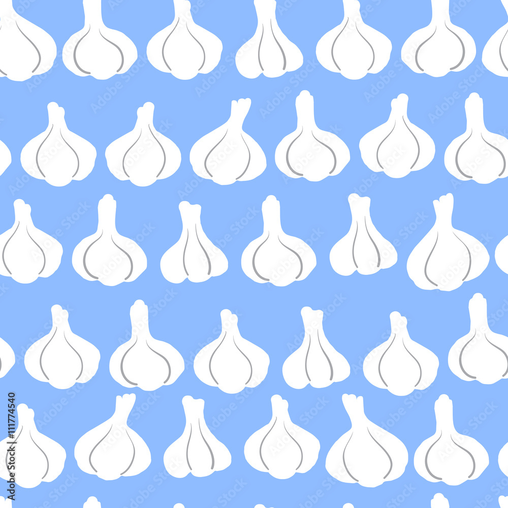 Seamless pattern with garlic Seamless pattern with garlic