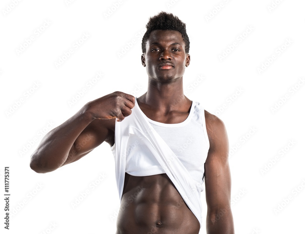 Handsome black man posing Handsome black man posing
