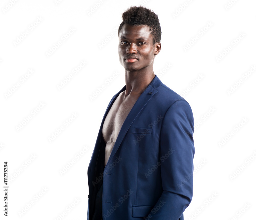 Handsome black man posing Handsome black man posing