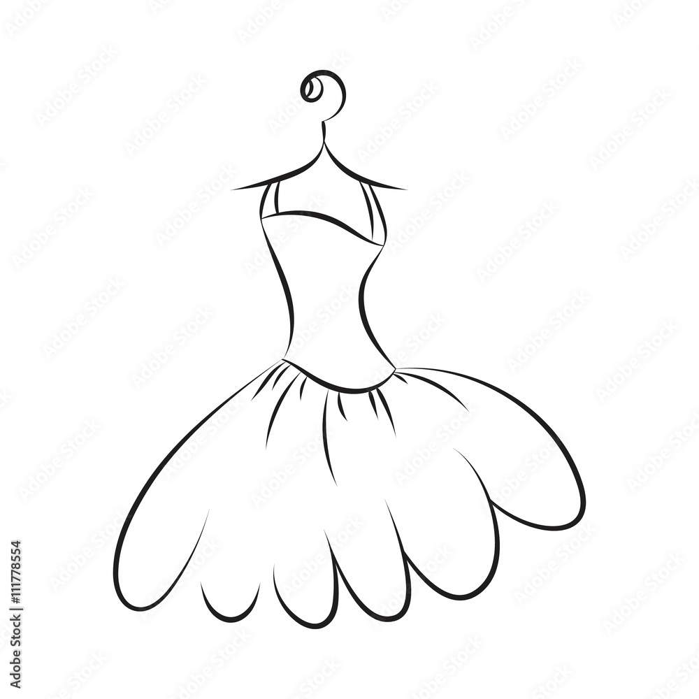 ball gown silhouette on a hanger ball gown silhouette on a hanger