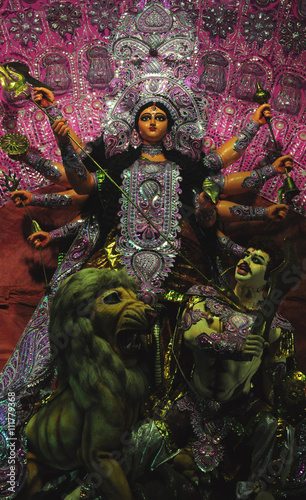 The Goddess (Devi) Durga Captured different styles of idols of Durga during the major festival called Durga Puja (Navratri) in 2014.