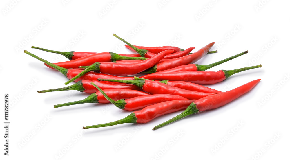 red hot chili pepper isolated on a white background red hot chili pepper isolated on a white background