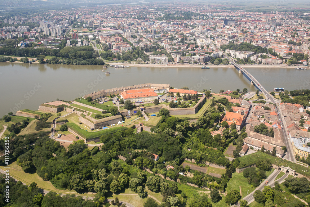 Panoramic view of Novi Sad, Vojvodina, Serbia Panoramic view of Novi Sad, Vojvodina, Serbia
