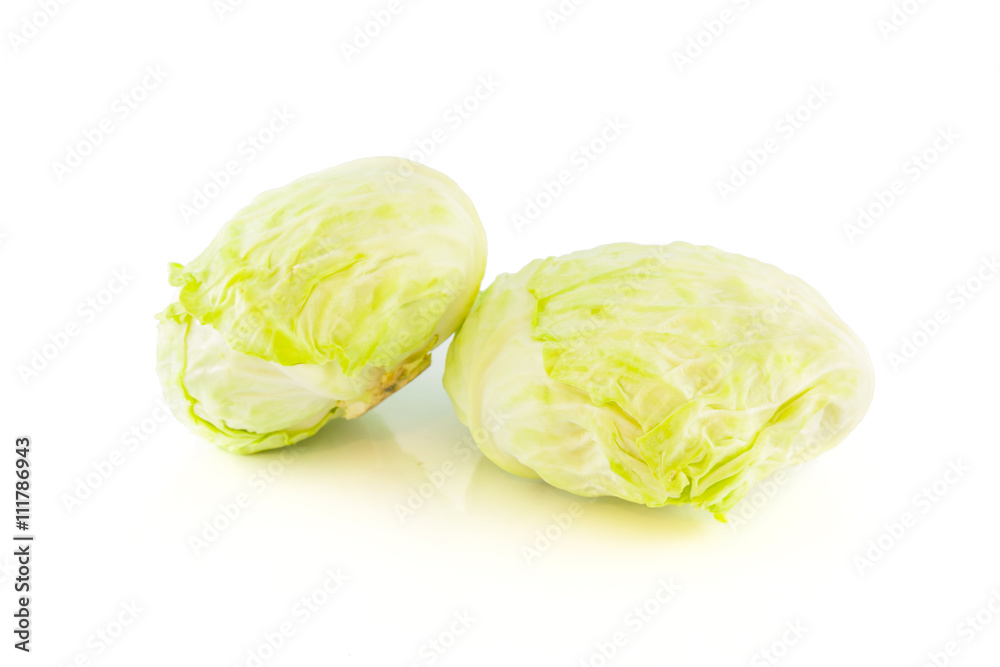 cabbage on white background cabbage on white background