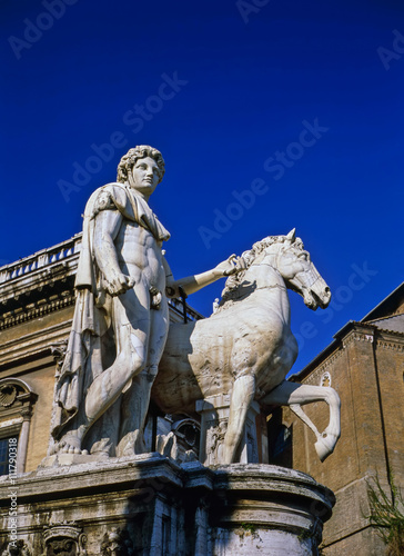 Sculpture on Piazza del Campidoglio, Rome