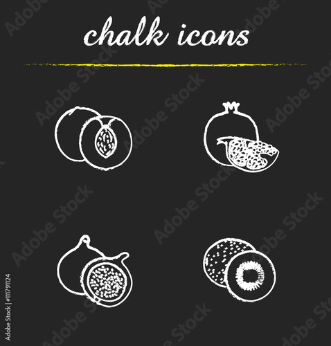 Fruit icons set