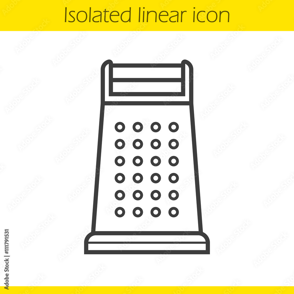 Grater linear icon Grater linear icon