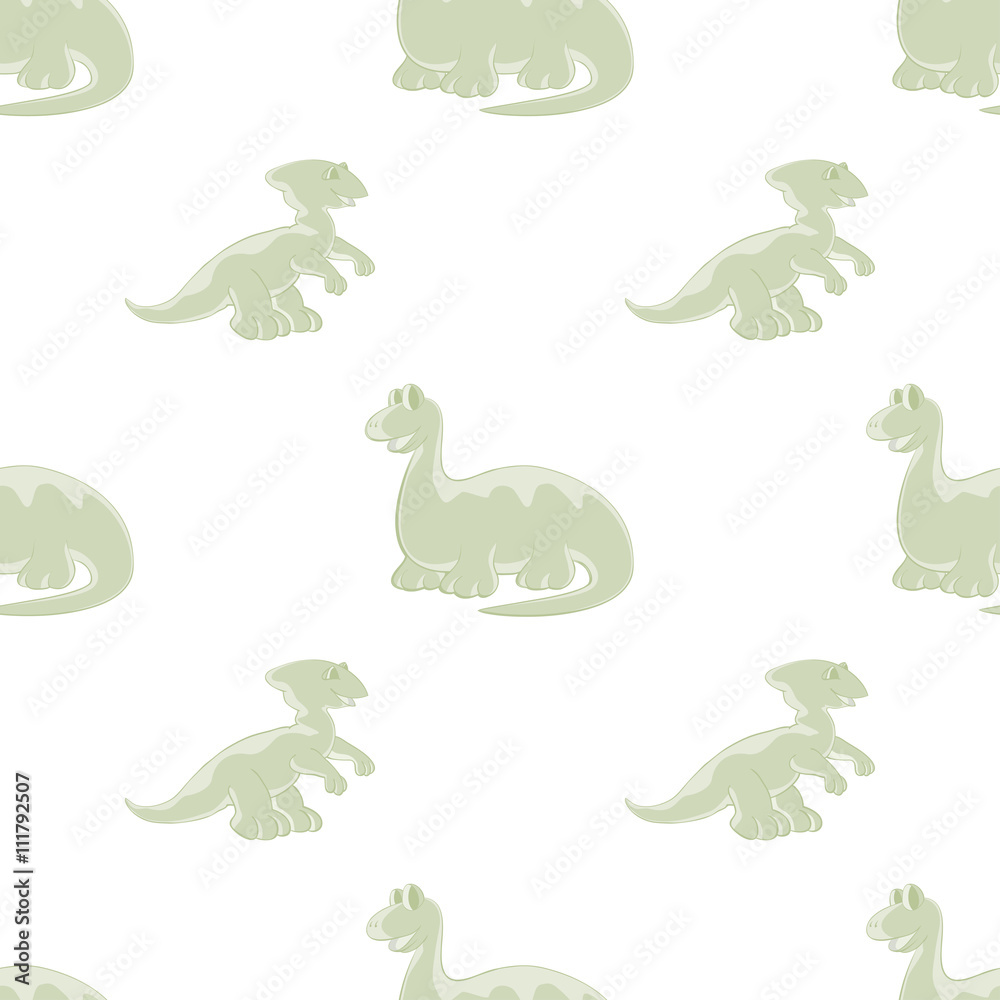 Obraz premium Dinosaurs on seamless background