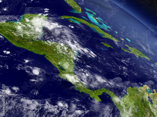 Central America from space