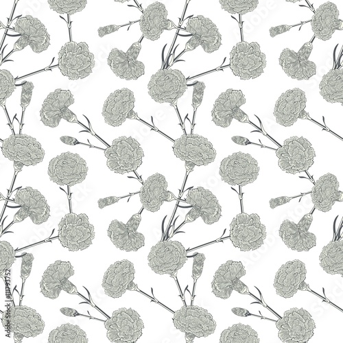 Seamless pattern of cloves