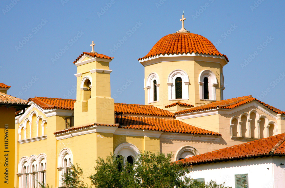Eglise orthodoxe à Athènes en Grèce