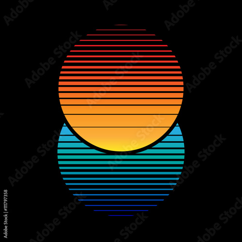 Day and night abstract background © noeldelmar