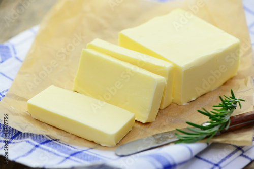 Milchprodukt Butter Papier
