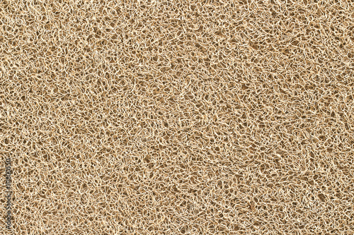 Closeup old mat made from rubber texture background