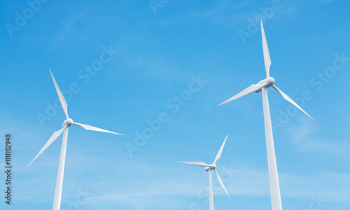 Wind mills on sky backgrond