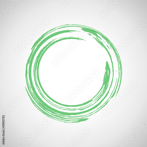 Circle Shape - Isolated On Gray Background - Vector Illustration, Graphic Design