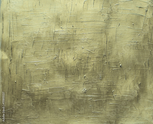 Painted canvas golden texture photo