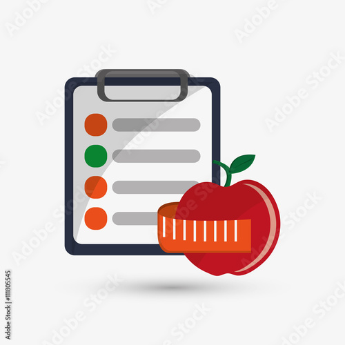 Healthy lifestyle design. Bodycare icon. Colorful illustration