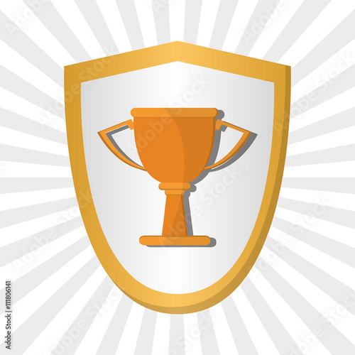 Champion design. winner icon. Colorful illustration