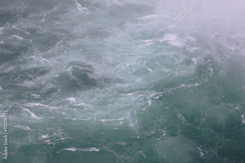 Photo of the fast water near the Niagara Falls