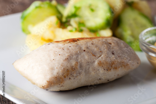Gegrillte bayerische Wollwürste photo