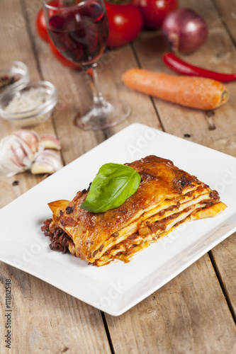 Fototapeta Naklejka Na Ścianę i Meble -  Portion Lasagne