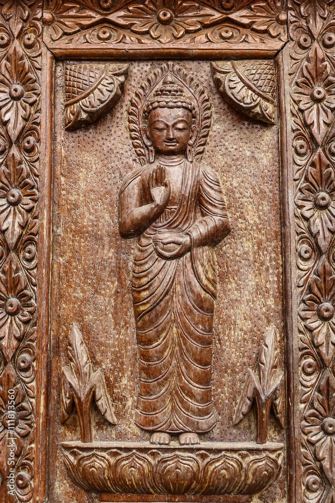Carved medicine Buddha