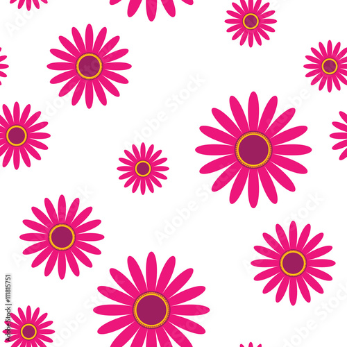 Vector illustration. Beautiful spring background seamless patter