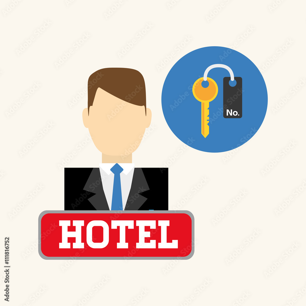 Hotel design. service icon. travel concept