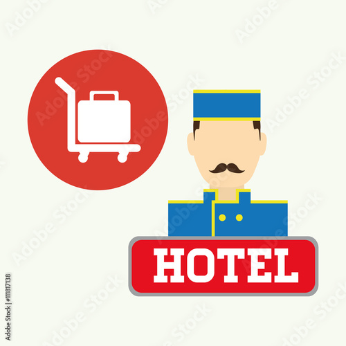 Hotel design. service icon. travel concept