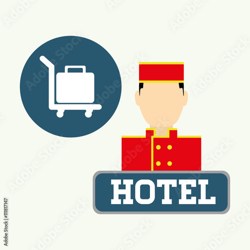 Hotel design. service icon. travel concept