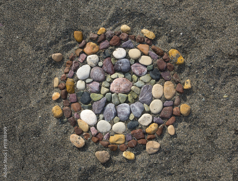 stones on the beach stones on the beach