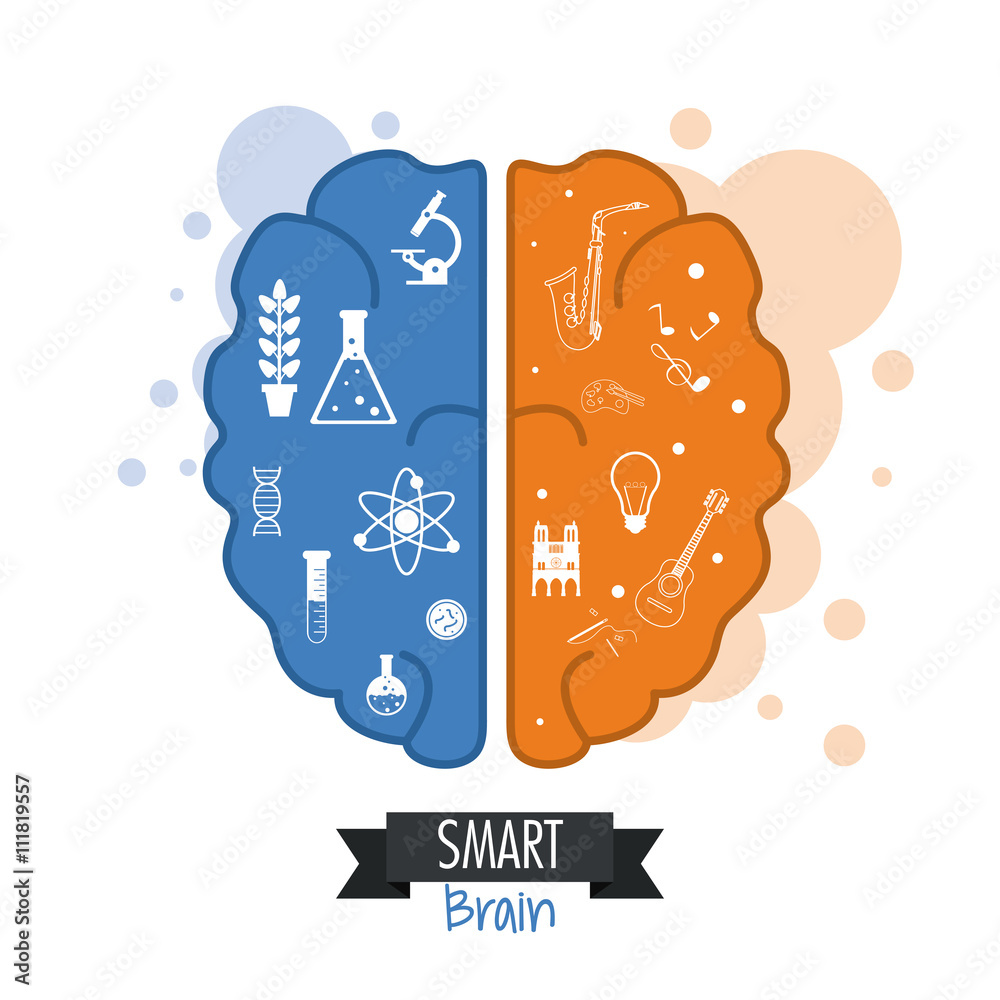 Brain design. Mind concept. White background , editable vector Brain design. Mind concept. White background , editable vector