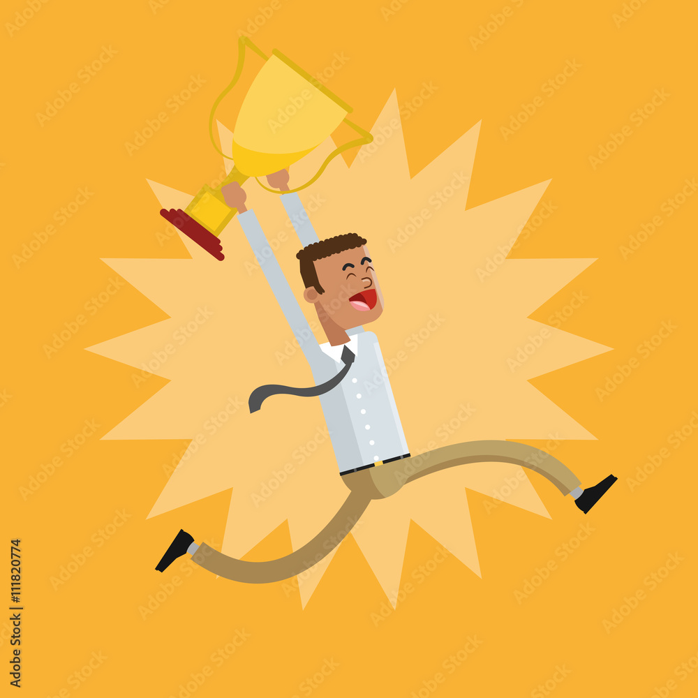 Winner design. Success icon. Colorful illustration Winner design. Success icon. Colorful illustration