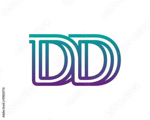 DD lines letter logo