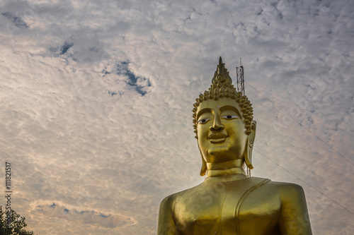 Portrait of a Golden statue Thailand Asia Travel